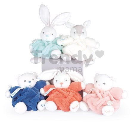 Plyšový medveď Chubby Bear Ocean Blue Plume Kaloo modrý 18 cm z jemného mäkkého materiálu v darčekovom balení od 0 mes