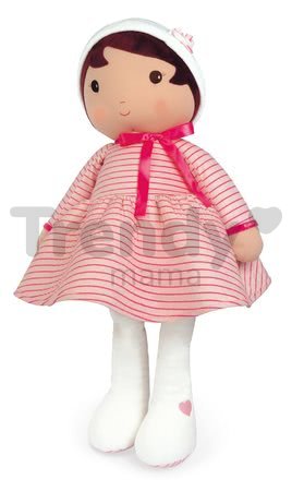Bábika pre bábätká Rose K Doll XXL Tendresse Kaloo z jemného materiálu 80 cm v ružových pásikavých šatočkách od 0 mes