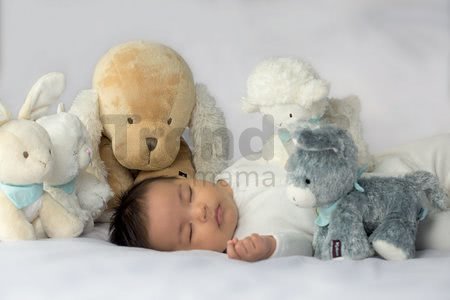 Zajačik na maznanie Les Amis Doudou Kaloo 2 kusy pre najmenších bielo-krémový
