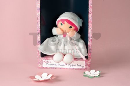 Bábika pre bábätká Azure K Tendresse Kaloo 25 cm v svetlomodrých šatách z jemného textilu v darčekovom balení od 0 mes