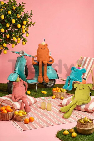 Plyšová príšerka s citrónom John Lemon MIAM! Doudou et Compagnie oranžová 60 cm od 0 mes KI4623