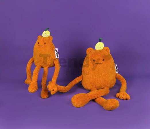 Plyšová príšerka s citrónom John Lemon MIAM! Doudou et Compagnie oranžová 60 cm od 0 mes KI4623