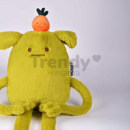 Plyšová príšerka s pomarančom Laurent Jade MIAM! Doudou et Compagnie zelená 60 cm od 0 mes KI4632