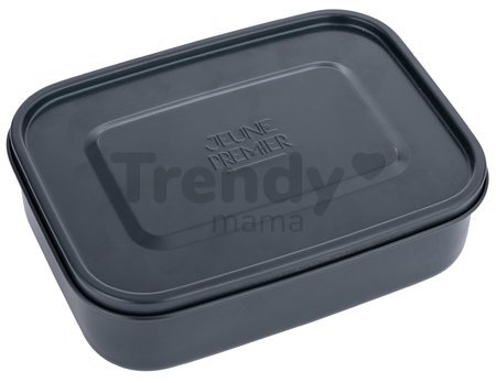 Box na desiatu Stainless Steel Lunchbox Black Nickle Jeune Premier 100% nehrdzavejúca oceľ luxusné prevedenie 21*7 cm