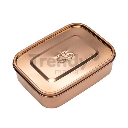 Box na desiatu Lunchbox Rose Gold Jeune Premier 100% nehrdzavejúca oceľ luxusné prevedenie 21*16 cm