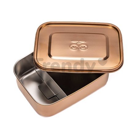 Box na desiatu Lunchbox Rose Gold Jeune Premier 100% nehrdzavejúca oceľ luxusné prevedenie 21*16 cm