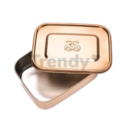 Box na desiatu Lunchbox Rose Gold Jeune Premier 100% nehrdzavejúca oceľ luxusné prevedenie 21*16 cm