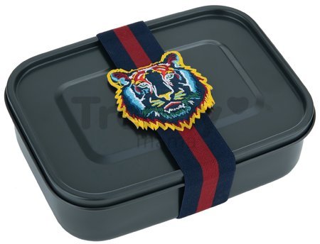 Elastická páska na box s desiatou Lunchbox Elastic Tiger Navy Jeune Premier luxusné prevedenie