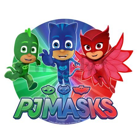 Gumová rozprávková lopta PJ Masks Mondo 23 cm modrá