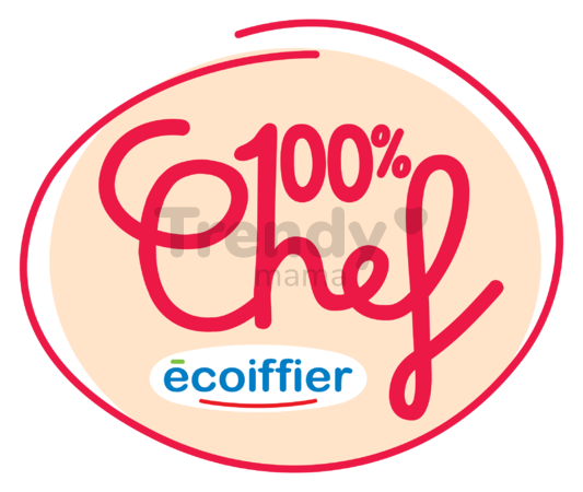 Piknikový košík s obedovou súpravou 100% Chef Écoiffier 23 cm s hrncom panvicou príbormi a makrónkami 22 dielov od 18 mes