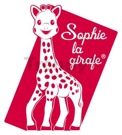 Drevené písmeno B Sophie The Giraffe Janod lepiace 7 cm modré/oranžové od 3 rokov