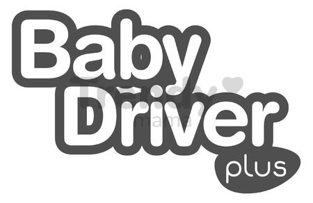 Trojkolka a kočík v jednom s brzdou Baby Driver Plus Grey Smoby s EVA kolesami a intuitívnym ovládaním šedá od 10 mes