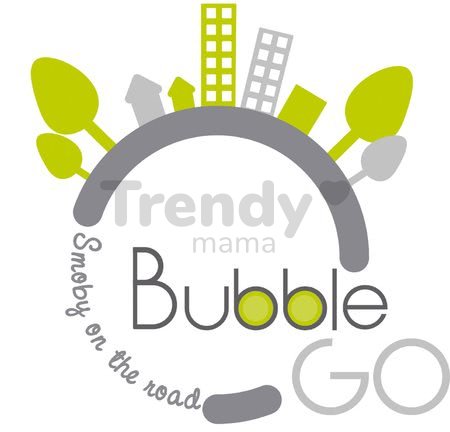 Odrážadlo Bubble Go 2v1 Smoby so slnečníkom a elektronickým volantom ružovo-zelené od 6 mes