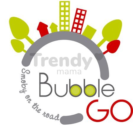 Odrážadlo Bubble Go 2v1 Smoby so slnečníkom a elektronickým volantom červeno-zelené od 6 mes