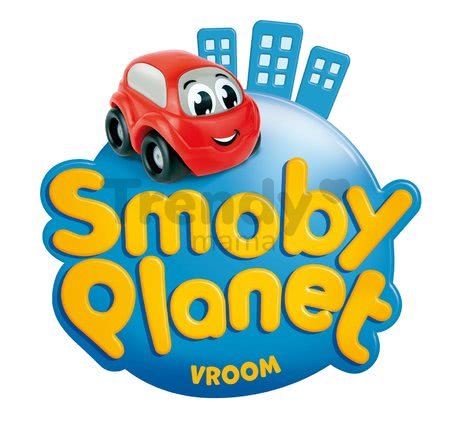 Autíčko Vroom Planet Smoby - hasiči, záchranka, miešačka, odťahovka, nákladiak, pracovné auto dĺžka 7 cm od 12 mes