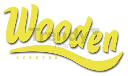 Drevená kolobežka trojkolesová Wooden Scooter Smoby skladacia a výškovo nastaviteľná od 3 rokov