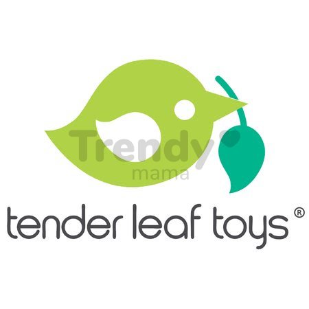 Drevená zajačia rodinka Bunny Tales Tender Leaf Toys otec a mama so zajačikom