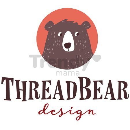 Bábika handrová Mia Rag Doll ThreadBear 35 cm z jemnej mäkkej bavlny s tmavými vláskami