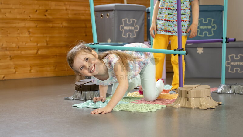 Bastoane active pentru antrenament de coordonare și flexibilitate MUFFIK lungime 70 cm, turcoaz