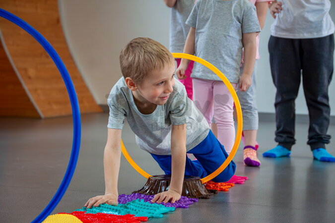 Cerc activ pentru antrenament de coordonare și flexibilitate MUFFIK diametru 40 cm roșu