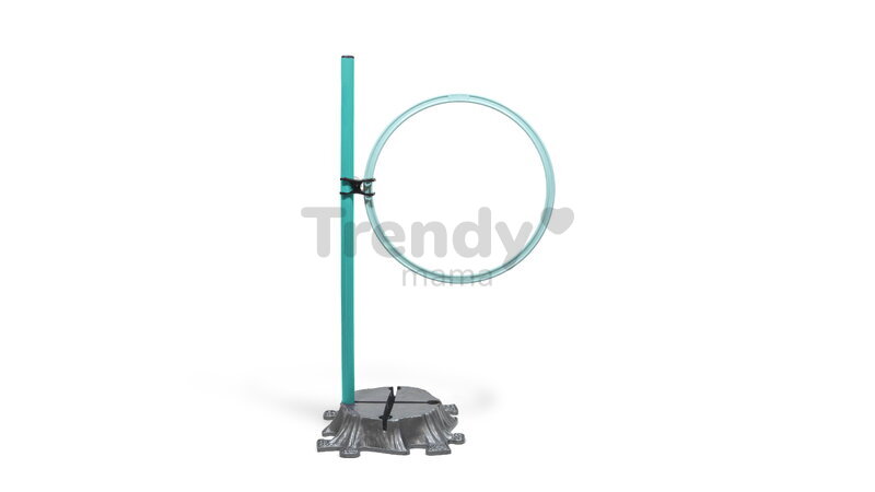Cerc activ pentru antrenarea coordonării și flexibilității MUFFIK diametru 52 cm, pastel turcoaz