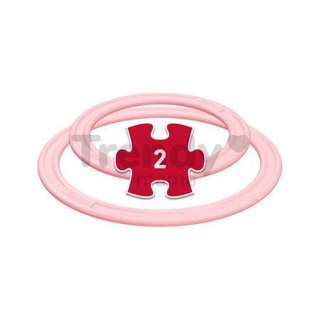 Set de inele de aruncare active pentru dezvoltarea coordonării MUFFIK 2 bucăți, diametru lila