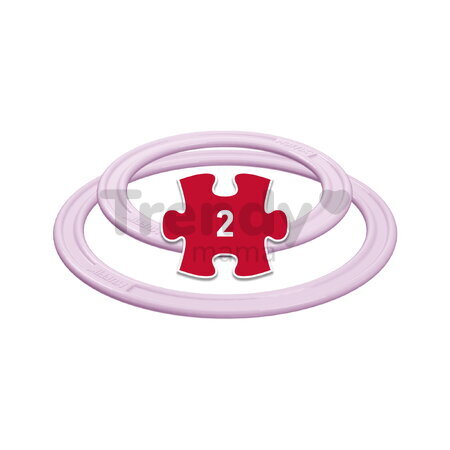 Set de inele de aruncare active pentru dezvoltarea coordonării MUFFIK 2 bucăți, diametru lila