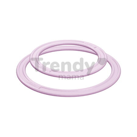 Set de inele de aruncare active pentru dezvoltarea coordonării MUFFIK 2 bucăți, diametru 11,5 cm, turcoaz pastel