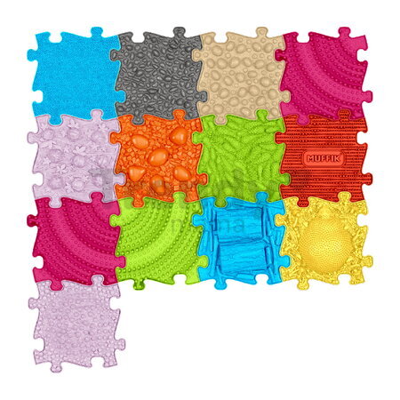 Set de plăcuțe ortopedice pentru avansați Velikán 1 MUFFIK 13 piese cu suprafață 3D