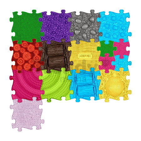 Set de plăcuțe ortopedice pentru avansați Velikán 2 MUFFIK 16 piese cu suprafață 3D