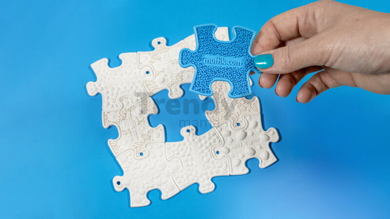 Senzorický MUFFIK NANO puzzlík - Klíčenka 