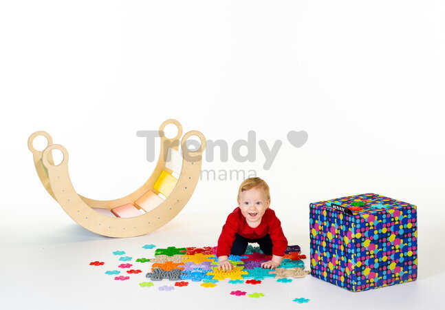 Set de plăcuțe ortopedice Mini puzzle MUFFIK 20 de piese, tipuri și durități diferite