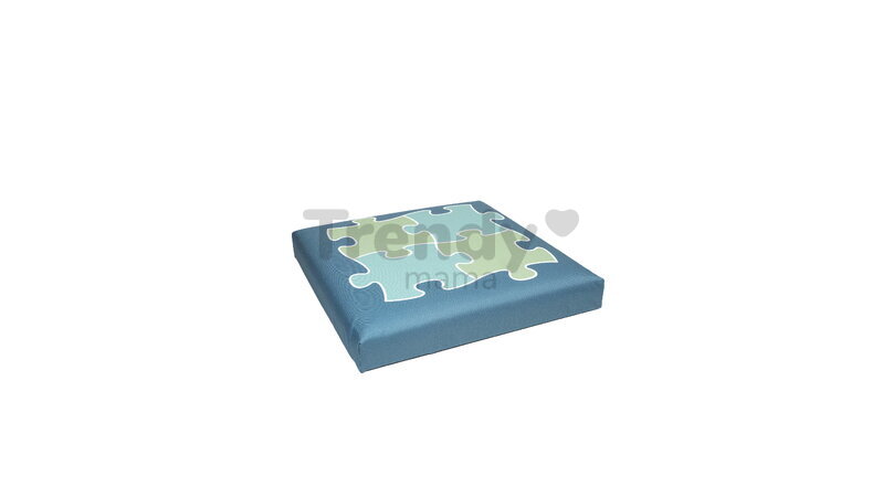 Cutie de depozitare pentru perne ortopedice, mică MUFFIK turcoaz, capacitate 30 kg, 35*35*35 cm
