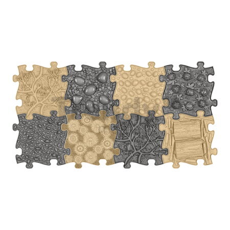Set de plăcuțe ortopedice pentru dezvoltarea sănătoasă a picioarelor Natural MUFFIK 8 bucăți