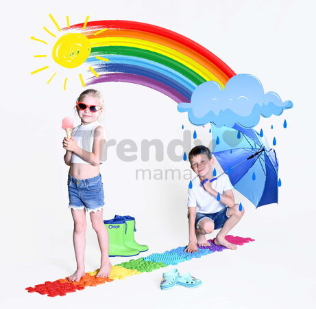 Set de plăcuțe ortopedice pentru prevenirea picioarelor plate Dúha MUFFIK 8 piese