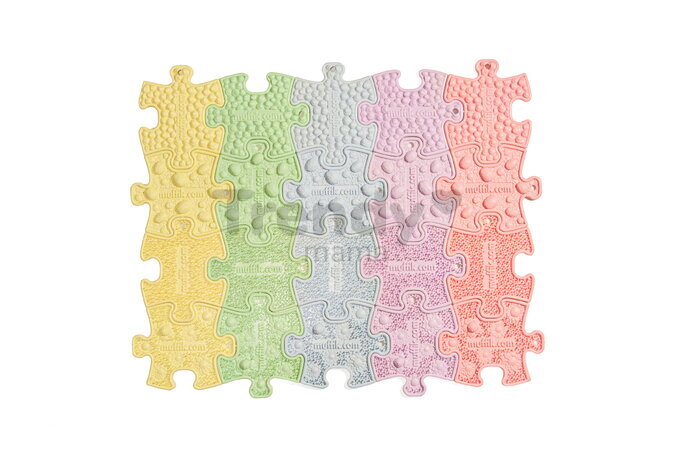 Set senzorických MUFFIK NANO puzzlíků - Pastel 