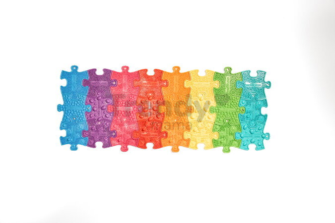 Set senzorických MUFFIK NANO puzzlíků - Duha 