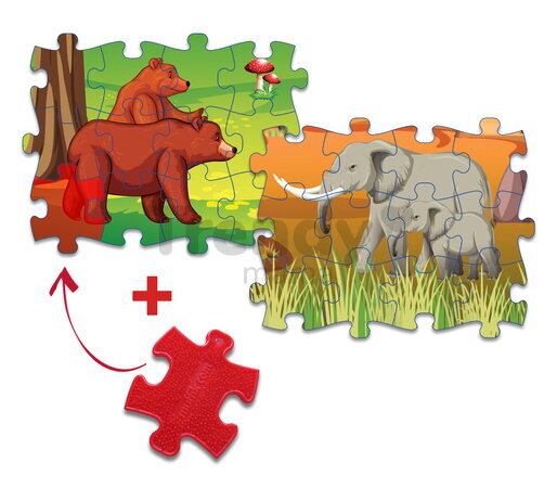 MUFFIK Everlasting Puzzle - Les/Safari Srnka/Gazela 