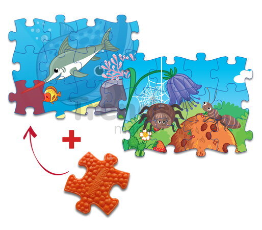 MUFFIK Everlasting Puzzle - Podmořský svět/Hmyz Mečoun/Mravenec 