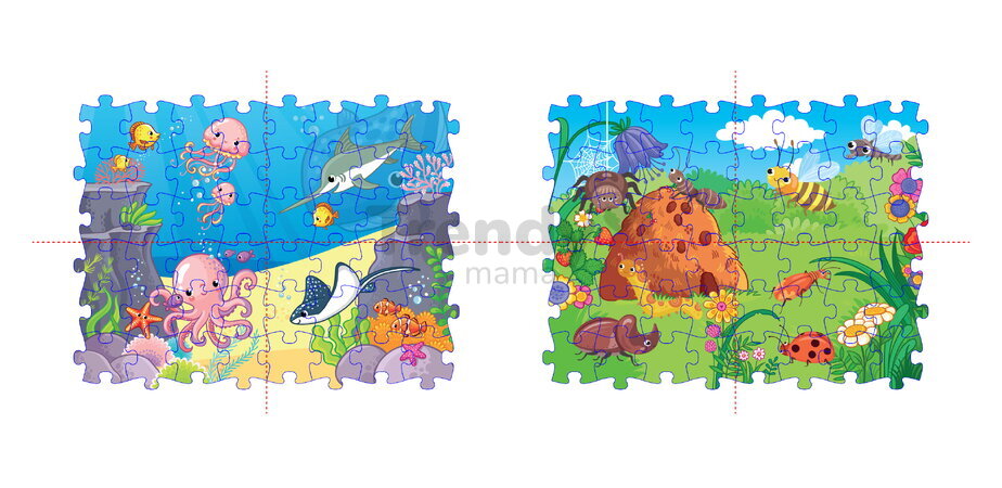 MUFFIK Everlasting Puzzle - Podmořský svět/Hmyz Mečoun/Mravenec 