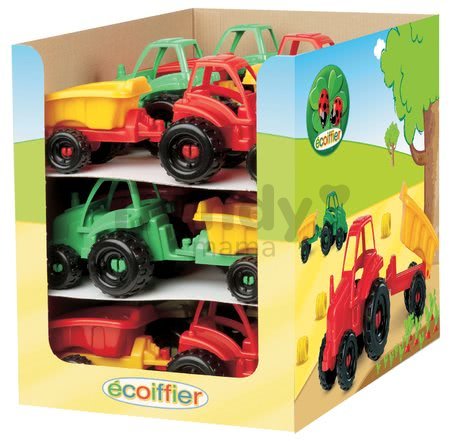 Traktor Picnic Écoiffier s vlečkou dĺžka 25 cm červený / zelený od 18 mes