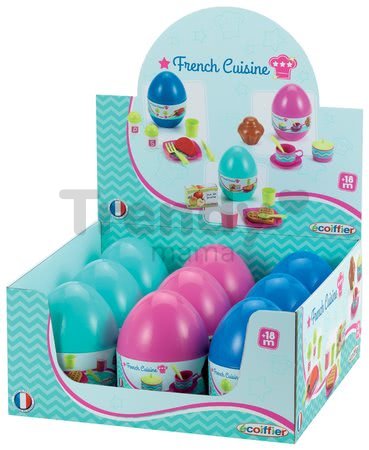 Vajíčko s prekvapením French Cuisine Écoiffier raňajková sada od 18 mes