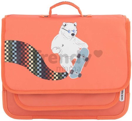 Školská aktovka Schoolbag Paris Large Boogie Bear Jack Piers ergonomická luxusné prevedenie od 6 rokov 38*32*15 cm