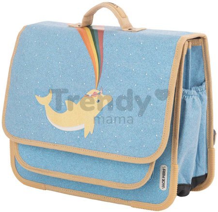 Školská aktovka Schoolbag Paris Large Dolphin Jack Piers ergonomická luxusné prevedenie od 6 rokov 38*32*15 cm