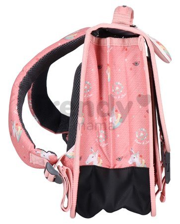 Školská aktovka Schoolbag Paris Large Unicorn Power Blossom Jack Piers ergonomická luxusné prevedenie od 6 rokov 34*38 cm