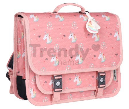 Školská aktovka Schoolbag Paris Large Unicorn Power Blossom Jack Piers ergonomická luxusné prevedenie od 6 rokov 34*38 cm
