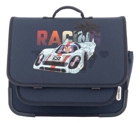 Školská aktovka Schoolbag Paris Large Race Jack Piers ergonomická luxusné prevedenie od 6 rokov 32*15*38 cm