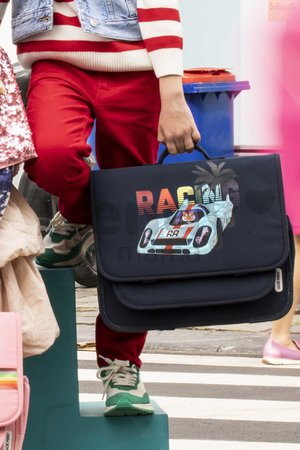 Školská aktovka Schoolbag Paris Large Race Jack Piers ergonomická luxusné prevedenie od 6 rokov 32*15*38 cm