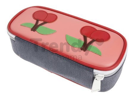 Školský peračník Pencil Box Cherry Pink Jeune Premier ergonomický luxusné prevedenie 22*7 cm