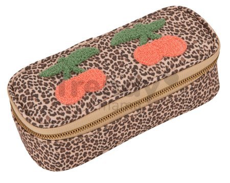 Školský peračník Pencil Box Leopard Cherry Jeune Premier ergonomický luxusné prevedenie 22*7 cm